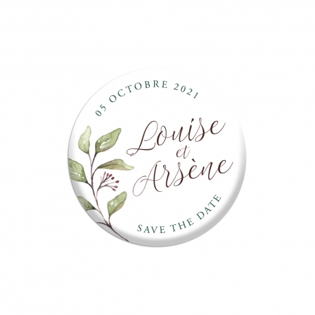 Magnet personnalisé, cadeaux d'invités mariage originaux, modèle eucalyptus