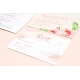 Carte RSVP mariage Pivoine à l'aquarelle