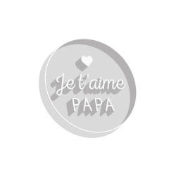 Emporte-pièce original fêtes des pères je t'aime