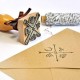 Tampon encreur en bois à personnaliser pour mariage bohème