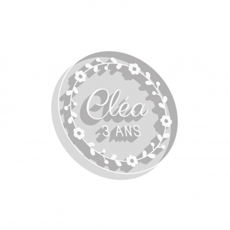 Emporte-pièce anniversaire enfant couronne de fleurs