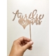 Cake topper anniversaire prénom et âge personnalisés