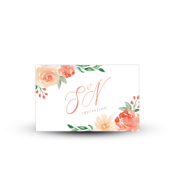 Invitation repas Arche Florale