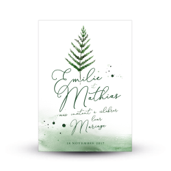 Échantillon invitation aquarelle Forêt