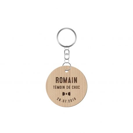 Porte-clé personnalisé témoin de mariage