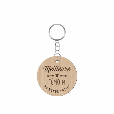 Porte-clé mariage personnalisé meilleur témoin