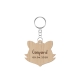 Porte-clef personnalisé renard avec prénom et date
