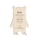 Invitation anniversaire enfant ours en bois