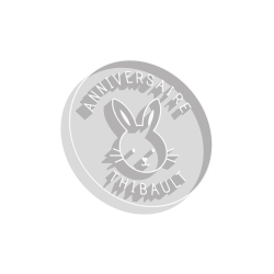 Emporte-pièce lapin anniversaire prénom