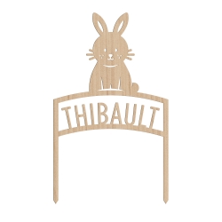 Cake topper lapin