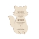 Faire-part de naissance forme renard