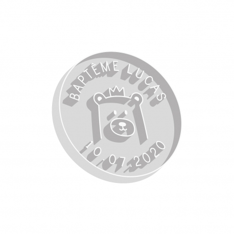 Emporte-pièce ours à personnaliser anniversaire baptême