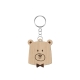 Porte-clé en bois tête d'ours