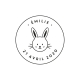tampon rond en bois lapin naissance