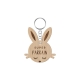 Porte-clé personnalisable tête de lapin 