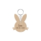 Porte-clé tête de lapin cadeau d'invité
