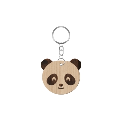 Porte-clé personnalisable tête de panda 