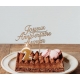 Cake topper personnalisé joyeux anniversaire calligraphie
