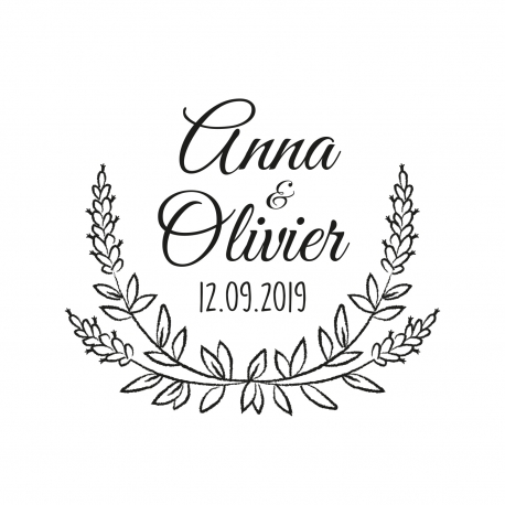 Tampon mariage avande thème provençal