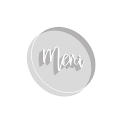 Emporte-pièce calligraphie moderne Merci