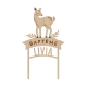 Cake topper baptême personnalisé biche faon