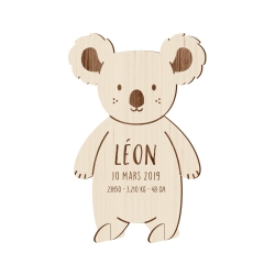 Faire-part naissance original koala