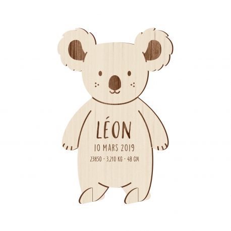 Faire-part naissance original koala