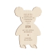 Faire-part naissance en bois koala en 3D