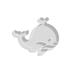 Emporte-pièce baleine pour sablés originaux anniversaire baptême