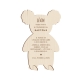 Invitation baptême originale et unique réalisation en bois thème koala