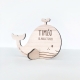 Décoration personnalisée enfant baleine en bois cadeau naissance
