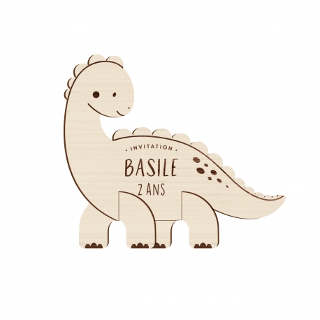 Invitation anniversaire originale garçon thème dinosaure