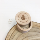 Boîte à alliances personnalisée en bois mariage automnal