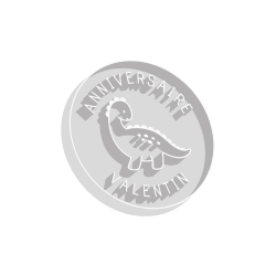 Emporte-pièce rond personnalisé anniversaire dinosaure