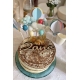 Cake topper en bois âge anniversaire