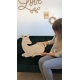 Décoration enfant faon en bois grand format