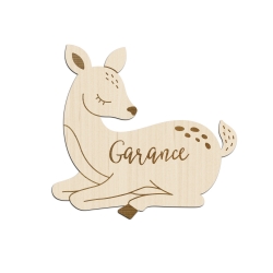 Enseigne murale décoration chambre enfant faon