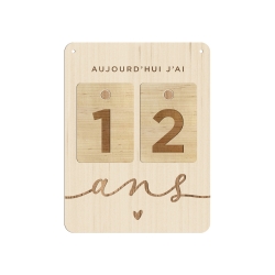 Cadeau de naissance original, carte étapes en bois pour enfant