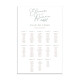 Panneau XXL plan de table mariage nature