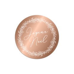 Dessous de verre joyeux noël couronne