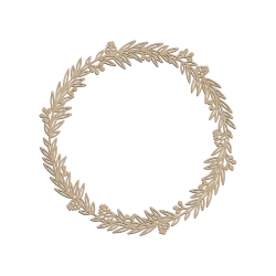 Couronne en bois décorative