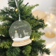 Boule de Noël Boule à neige personnalisée avec prénom