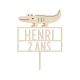 Cake topper personnalisé crocodile thème jungle