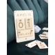 Carte étapes personnalisée en bois cadeau naissance