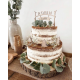 Cake topper personnalisé anniversaire thème forêt
