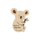 Magnet en bois personnalisé baptême koala