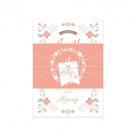 Échantillon invitation mariage Jardin Champêtre