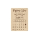 Magnet en bois calendrier save the date mariage champêtre