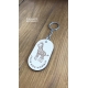 Porte-clés girafe en bois personnalisé