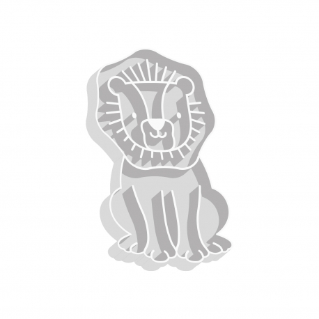 Emporte-pièce lion pour thème savane